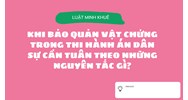 Khi bảo quản vật chứng trong thi hành án dân sự cần tuân theo những nguyên tắc gì?