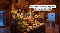 Văn khấn rằm tháng 7 tại nhà thờ họ chi tiết nhất