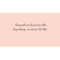 Bảng phí sử dụng tạm thời lòng đường, vỉa hè tại Hà Nội
