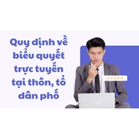 Quy định mới về biểu quyết trực tuyến tại thôn, tổ dân phố