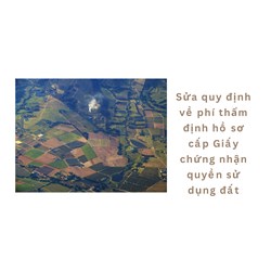 Sửa quy định về phí thẩm định hồ sơ cấp Giấy chứng nhận QSDĐ