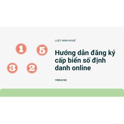 Hướng dẫn đăng ký cấp biển số định danh online