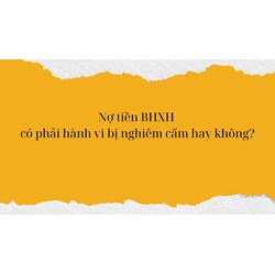 Nợ tiền BHXH có phải hành vi bị nghiêm cấm không?