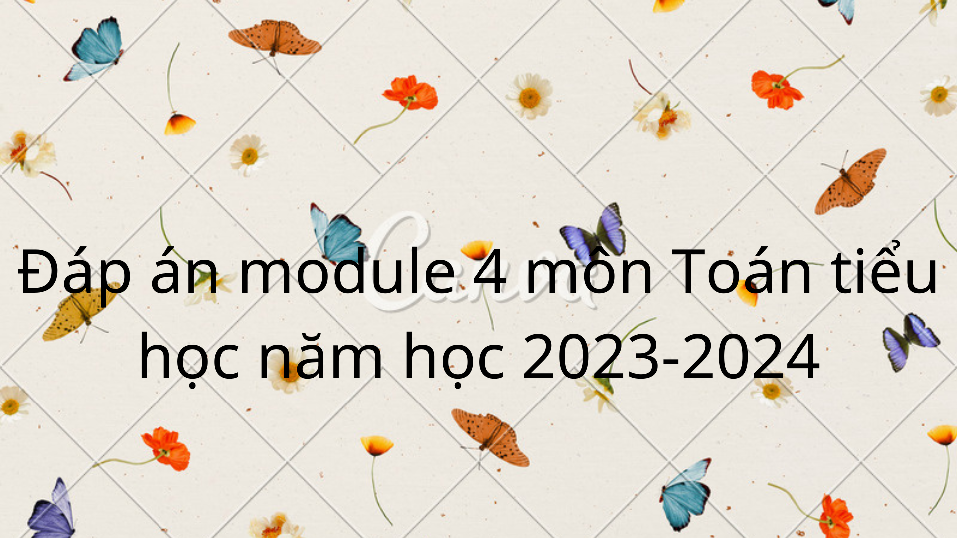 Module Toán Đáp án module 4 môn Toán Tiểu học mới nhất