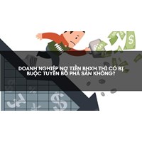 Doanh nghiệp nợ tiền BHXH thì có bị buộc tuyên bố phá sản không?