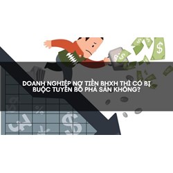 Doanh nghiệp nợ tiền BHXH thì có bị buộc tuyên bố phá sản không?