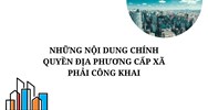 Những nội dung chính quyền địa phương cấp xã phải công khai