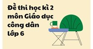 Đề thi học kì 2 môn Giáo dục công dân lớp 6 chọn lọc mới nhất