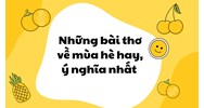 Những bài thơ về mùa hè hay, ý nghĩa nhất