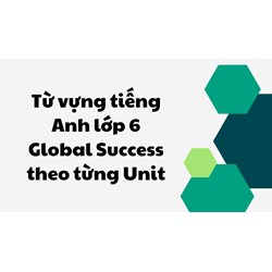 Từ vựng tiếng Anh lớp 6 Global Success theo từng Unit