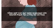 Tổng hợp các quy định nhân đạo với người phạm tội là phụ nữ có thai