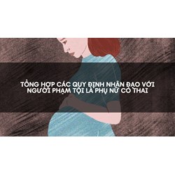 Tổng hợp các quy định nhân đạo với người phạm tội là phụ nữ có thai