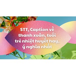 STT, Caption về thanh xuân, tuổi trẻ nhiệt huyết hay, ý nghĩa nhất