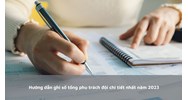 Hướng dẫn ghi sổ tổng phụ trách đội chi tiết nhất