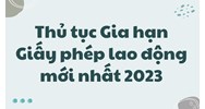 Thủ tục Gia hạn Giấy phép lao động theo quy định mới