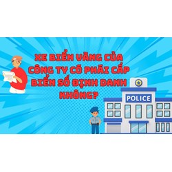 Xe biển vàng đứng tên công ty có phải cấp biển số định danh không?