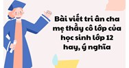 Bài viết tri ân cha mẹ thầy cô lớp của học sinh lớp 12 hay, ý nghĩa
