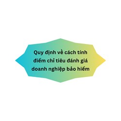 Quy định về cách tính điểm chỉ tiêu đánh giá doanh nghiệp bảo hiểm