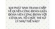Khi phát sinh tranh chấp về quyền công đoàn giữa đoàn viên công đoàn với cơ quan, tổ chức thì xử lý như thế nào?