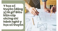 Y học cổ truyền (đông y) là gì? Điều kiện cấp chứng chỉ hành nghề y học cổ truyền
