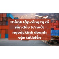 Thành lập công ty có vốn đầu tư nước ngoài kinh doanh vận tải biển