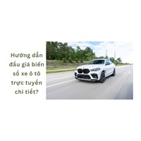 Hướng dẫn đấu giá biển số xe ô tô trực tuyến chi tiết?