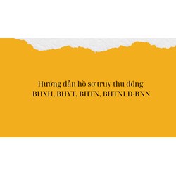 Hướng dẫn hồ sơ truy thu đóng BHXH, BHYT, BHTN, BHTNLĐ-BNN