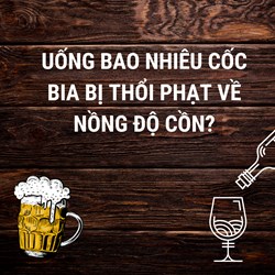 Uống bao nhiêu cốc bia bị thổi phạt về nồng độ cồn?