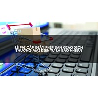 Lệ phí cấp giấy phép sàn giao dịch thương mại điện tử là bao nhiêu?