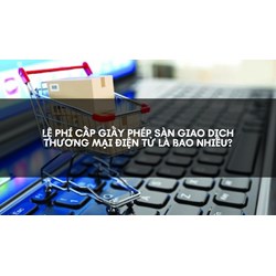 Lệ phí cấp giấy phép sàn giao dịch thương mại điện tử là bao nhiêu?