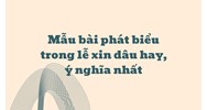 Mẫu bài phát biểu trong lễ xin dâu hay, ý nghĩa nhất năm 2025