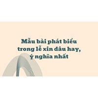 Mẫu bài phát biểu trong lễ xin dâu hay, ý nghĩa nhất năm 2025