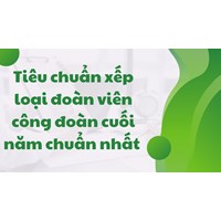 Tiêu chuẩn xếp loại đoàn viên công đoàn cuối năm chuẩn nhất