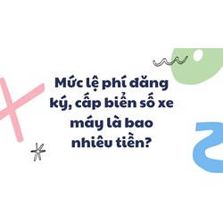 Mức lệ phí đăng ký, cấp biển số xe máy là bao nhiêu tiền?