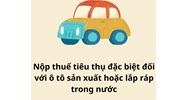 Gia hạn thời hạn nộp thuế tiêu thụ đặc biệt đối với ô tô sản xuất hoặc lắp ráp trong nước