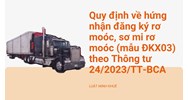 Quy định về chứng nhận đăng ký rơ moóc, sơ mi rơ moóc mới nhất