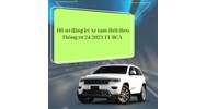 Hồ sơ đăng ký xe tạm thời theo quy định mới nhất?