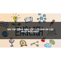 Bài tập tiếng Anh lớp 7 có đáp án cập nhật mới nhất