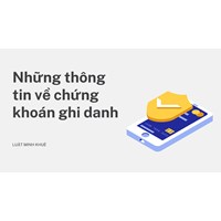 Những thông tin về chứng khoán ghi danh
