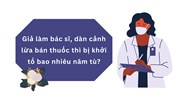 Giả làm bác sĩ, dàn cảnh lừa bán thuốc thì bị khởi tố bao nhiêu năm tù?