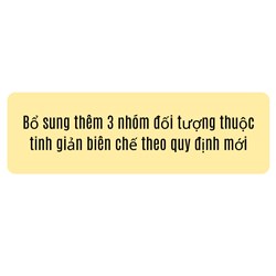 Bổ sung thêm 3 nhóm đối tượng thuộc tinh giản biên chế theo quy định mới