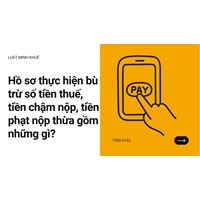 Hồ sơ thực hiện bù trừ số tiền thuế, tiền chậm nộp, tiền phạt nộp thừa gồm những gì?