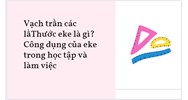 Thước eke là gì? Công dụng của eke trong học tập và làm việc