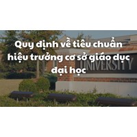 Quy định về tiêu chuẩn hiệu trưởng cơ sở giáo dục đại học