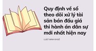 Quy định về  sổ theo dõi xử lý tài sản bán đấu giá thi hành án dân sự mới nhất hiện nay