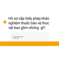 Hồ sơ cấp Giấy phép khảo nghiệm thuốc bảo vệ thực vật bao gồm những  gì?