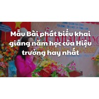 Mẫu Bài phát biểu khai giảng năm học của Hiệu trưởng hay nhất