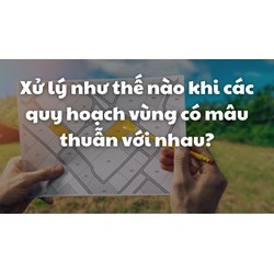 Xử lý như thế nào khi các quy hoạch vùng có mâu thuẫn với nhau?