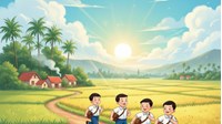 Tả cánh đồng quê em Tập làm văn lớp 5 chọn lọc hay nhất