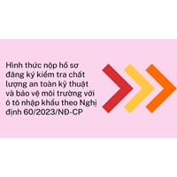 Hình thức nộp hồ sơ đăng ký kiểm tra chất lượng an toàn kỹ thuật và bảo vệ môi trường với ô tô nhập khẩu